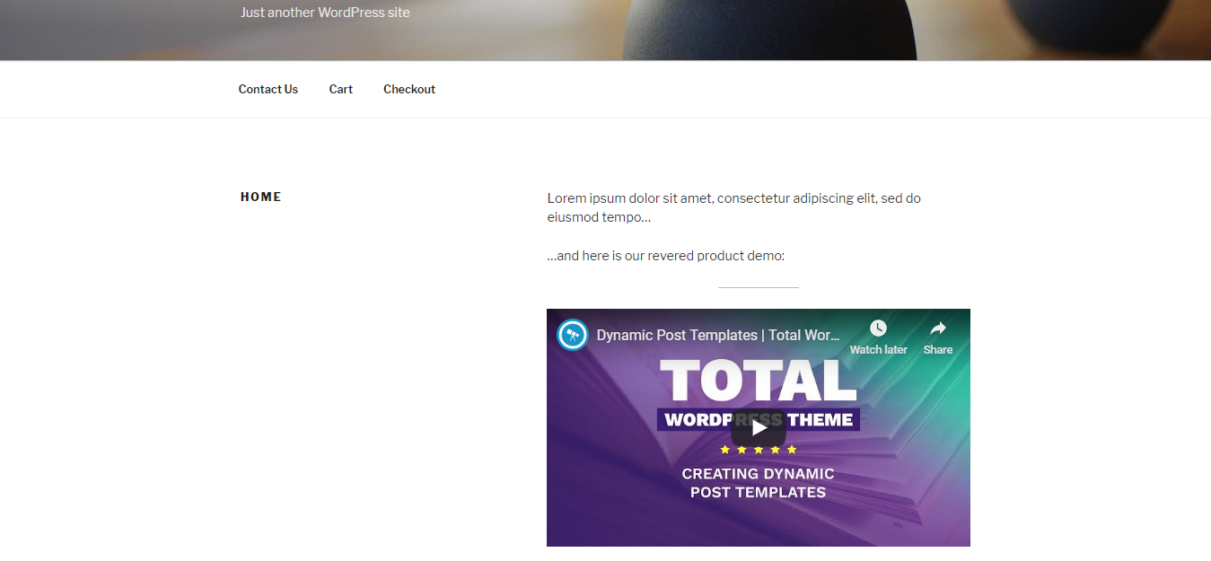 add video to wordpress