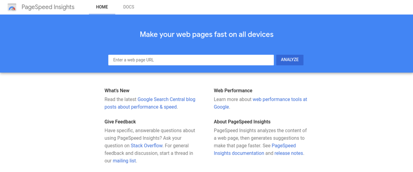 Google PageSpeed Insights